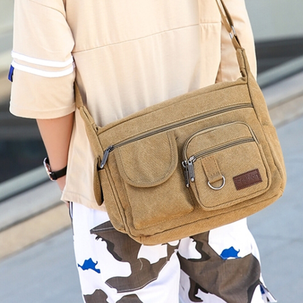 Large Capacity Canvas Tool Carrying Bag With Multiple Compartments 5061331691799