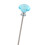 Gartenstäbe mit Perlen Set 365 g 300 x 4 mm Silber 8