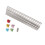 Gartenstäbe mit Perlen Set 365 g 300 x 4 mm Silber 1