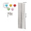 Gartenstäbe mit Perlen Set 365 g 300 x 4 mm Silber 2