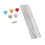 Gartenstäbe mit Perlen Set 365 g 300 x 4 mm Silber 16
