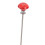 Gartenstäbe mit Perlen Set 365 g 300 x 4 mm Silber 10