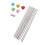 Gartenstäbe mit Perlen Set 365 g 300 x 4 mm Silber 15