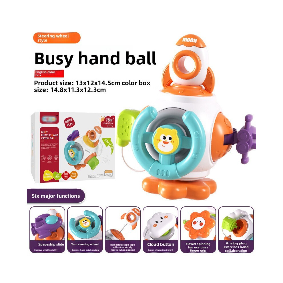 (Steering ) Toy Baby Handheld With Multisurface Grasp And Sensory Touch Learning Early For