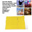 Braccialetti usa e getta 1000 pezzi 250 x 19 mm giallo 5