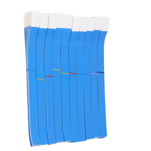 1000 pezzi di braccialetti usa e getta 250x19mm blu