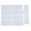 10pcs Knitting Punch Card for Silver Reed Pattern Maker Plastic Flower Cards 11