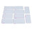 10pcs Knitting Punch Card for Silver Reed Pattern Maker Plastic Flower Cards 13