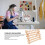 60 Spools Wooden Wall Mount Thread Rack, Sewing & Embroidery Stand 6