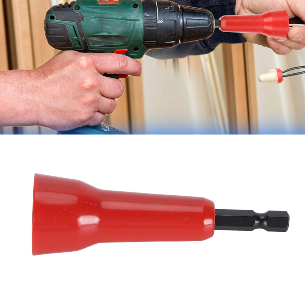 Wire Twisting Tool Abs Iron Labor-Saving Universal Spin Connector Red 4951331696485