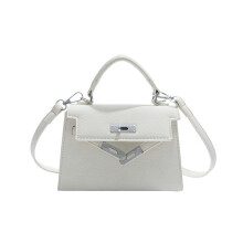 (White) Colored Solid Square Single Shoulder Crossbody Bag Women Handbag Gift Fashion