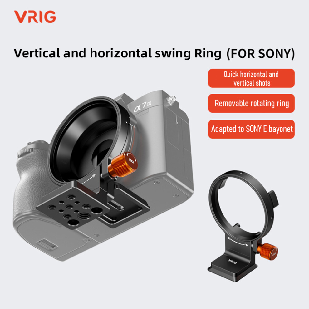 65.9Mm Rotatable Tripod Mount Ring Lens Collar With Quick Release - Fits Sony A6000/A6100/A6300/A6400 7661331697890