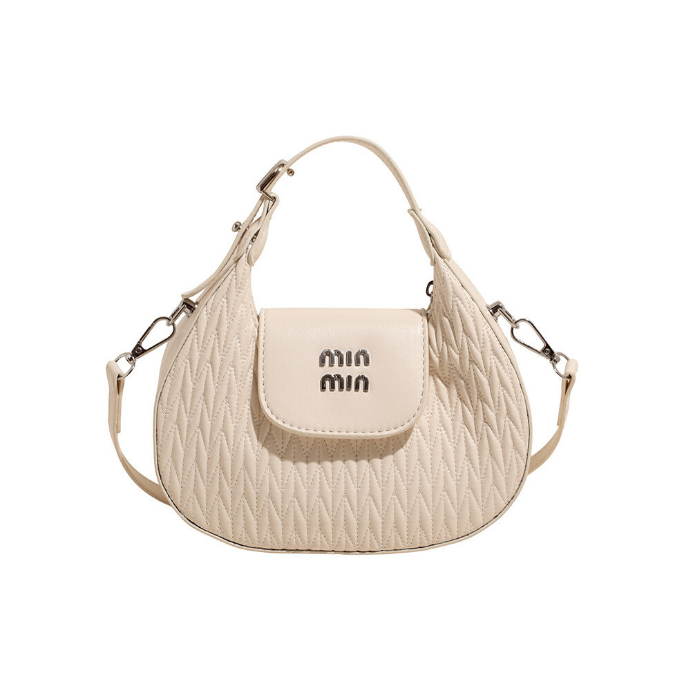 (White) Solid Shape Crescent Color Single Shoulder Crossbody Bag Fashion Handbag Women-image-OPC-PJB2YCY-NEW