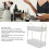 Supporto per trucco a due livelli, 30176 cm, bianco trasparente 4