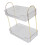 Supporto per trucco a due livelli, 30176 cm, bianco trasparente 9