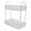 Supporto per trucco a due livelli, 30176 cm, bianco trasparente 1