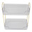 Supporto per trucco a due livelli, 30176 cm, bianco trasparente 15