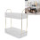 Supporto per trucco a due livelli, 30176 cm, bianco trasparente 14