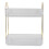 Supporto per trucco a due livelli, 30176 cm, bianco trasparente 3