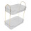Supporto per trucco a due livelli, 30176 cm, bianco trasparente 11