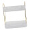 Supporto per trucco a due livelli, 30176 cm, bianco trasparente 7