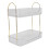 Supporto per trucco a due livelli, 30176 cm, bianco trasparente 16
