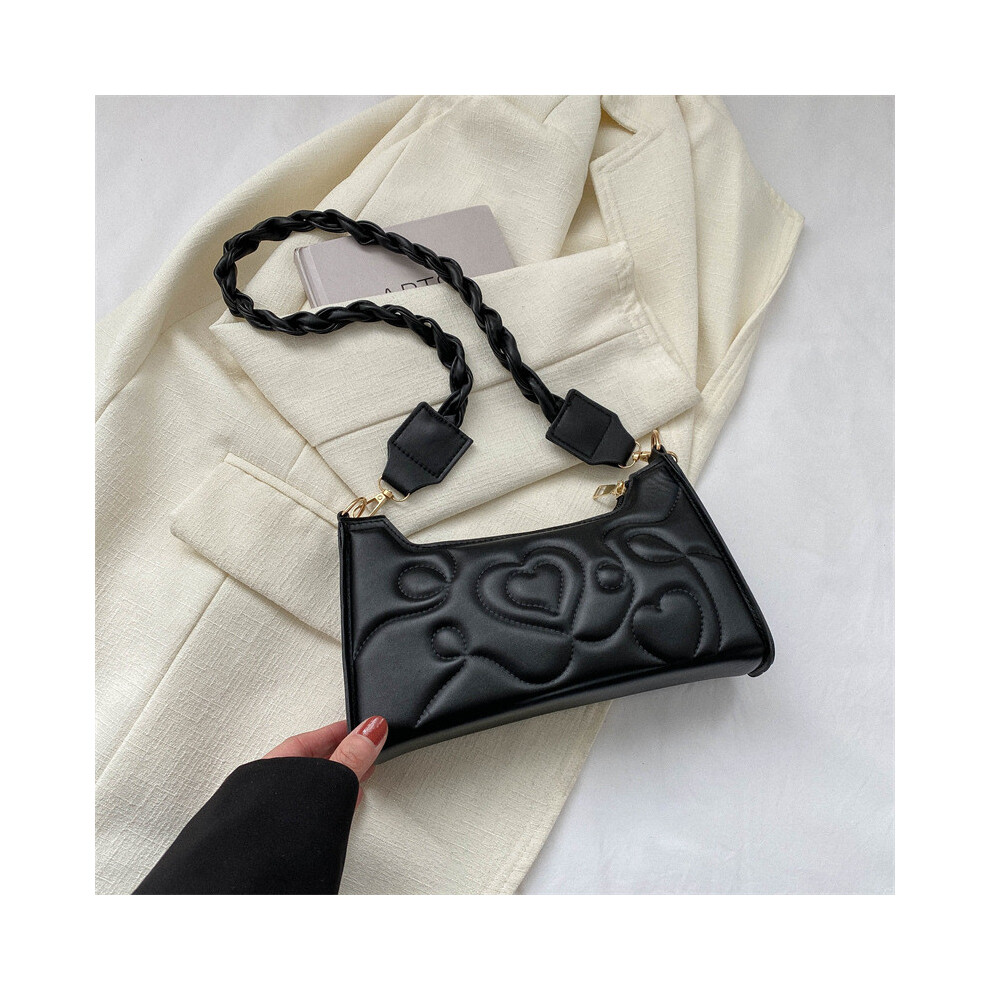 (Black) Fagott Trendsetting White Bag Fashionforward Crossbody Bag For Coordination Effortless Daily-image-OPC-PJB2ZKR-NEW
