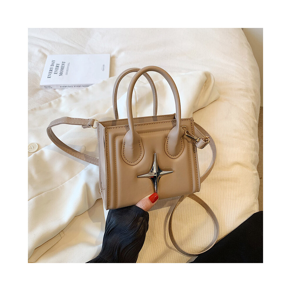 (Khaki) Modern Minimalist Fall Fashion Square Bag In Black And Rose Pink Looks For Trendy-image-OPC-PJB2ZTY-NEW