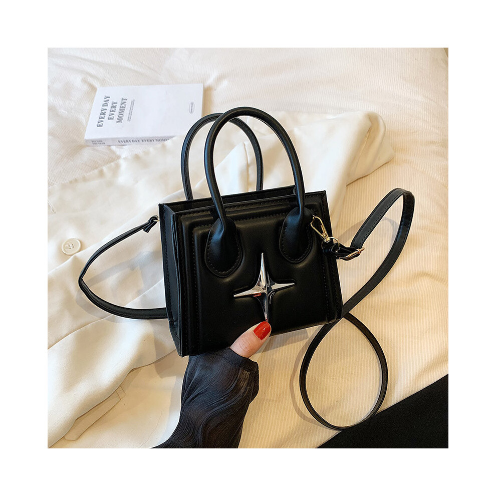 (Black) Modern Minimalist Fall Fashion Square Bag In Black And Rose Pink Looks For Trendy-image-OPC-PJB2ZTV-NEW