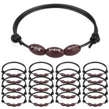 20Pcs Sports Ball Bracelets Soccer Baseball Rugby