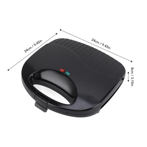 750W Double Sided Waffle Maker with Adjustable Temp, Stainless Steel 1