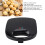 750W Double Sided Waffle Maker with Adjustable Temp, Stainless Steel 5