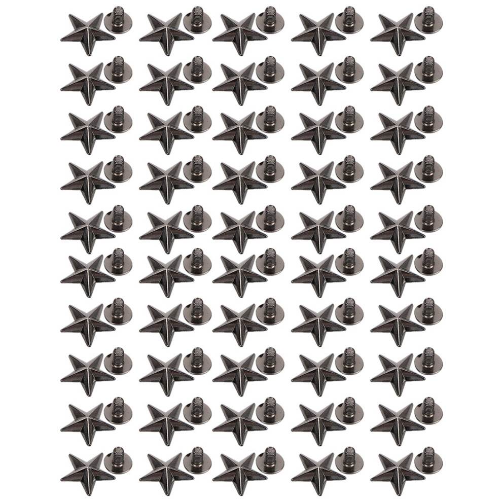 Star Shape Rivet Crafts Stud Button Zinc Alloy 9121376091810