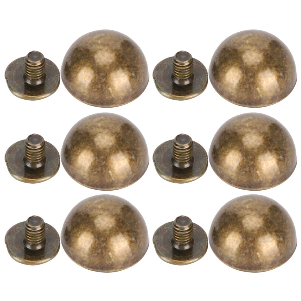 30 Sets Screw Mushroom Rivets Bronzecoloured Dome 9121376091902
