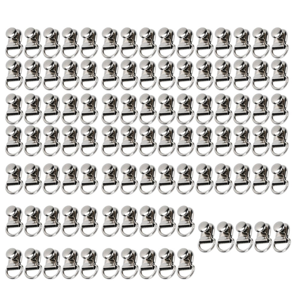 100 Sets Shoelace Hook Dring Eyelet Buckle Brass 9121376092701