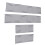 Toddler Bed Rail Guard, Tall Grey Side Railing, 132x24.5cm 7