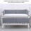Toddler Bed Rail Guard, Tall Grey Side Railing, 132x24.5cm 5