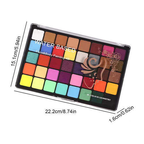 40-Farben-Gesichtsbemalungs-Set 22,2x15,1x3,5 cm 1