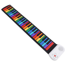 49 Keys Roll Up Piano Toy - Rechargeable Electric, Colorful Keys