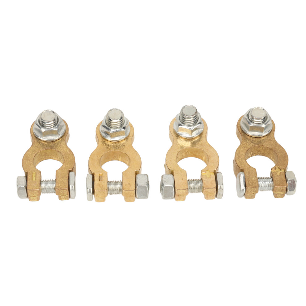12V Battery Terminal Connectors Set M8 Clamp For Cars Rvs Yachts 4291331713011