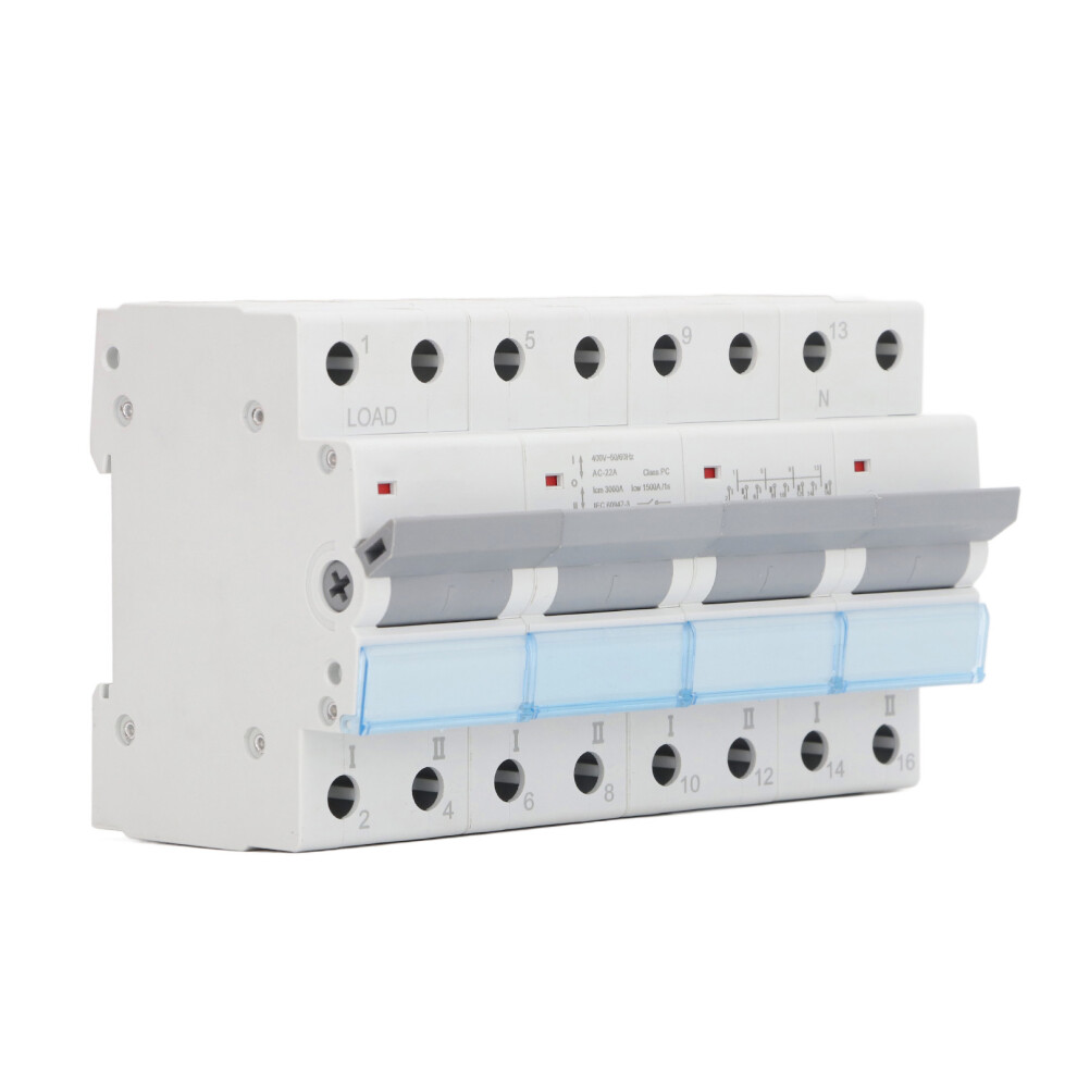 400Vac Dual Power 125A 4P Manual Transfer Switch With Ip20 Dustproof 4401331717111