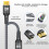 DisplayPort 2.1 Kabel 5 m Silber, 40 Gbps, 16K 30 Hz 7