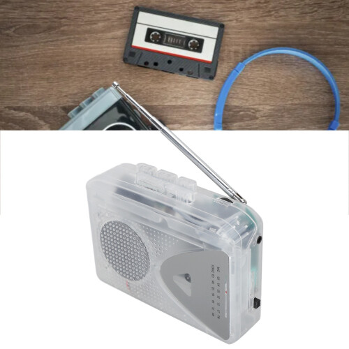 Auto-Reverse Durchsichtige Kassette MP3-Konverter 3,5 mm