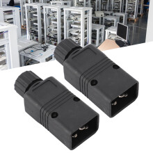 2 Stück IEC320 C20 Stecker 16-20A/125-250V 34x82x26mm Cu