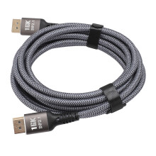 DisplayPort 2.1-Kabel 9,8 Fuß 40 Gbit/s Schwarz 16K30Hz