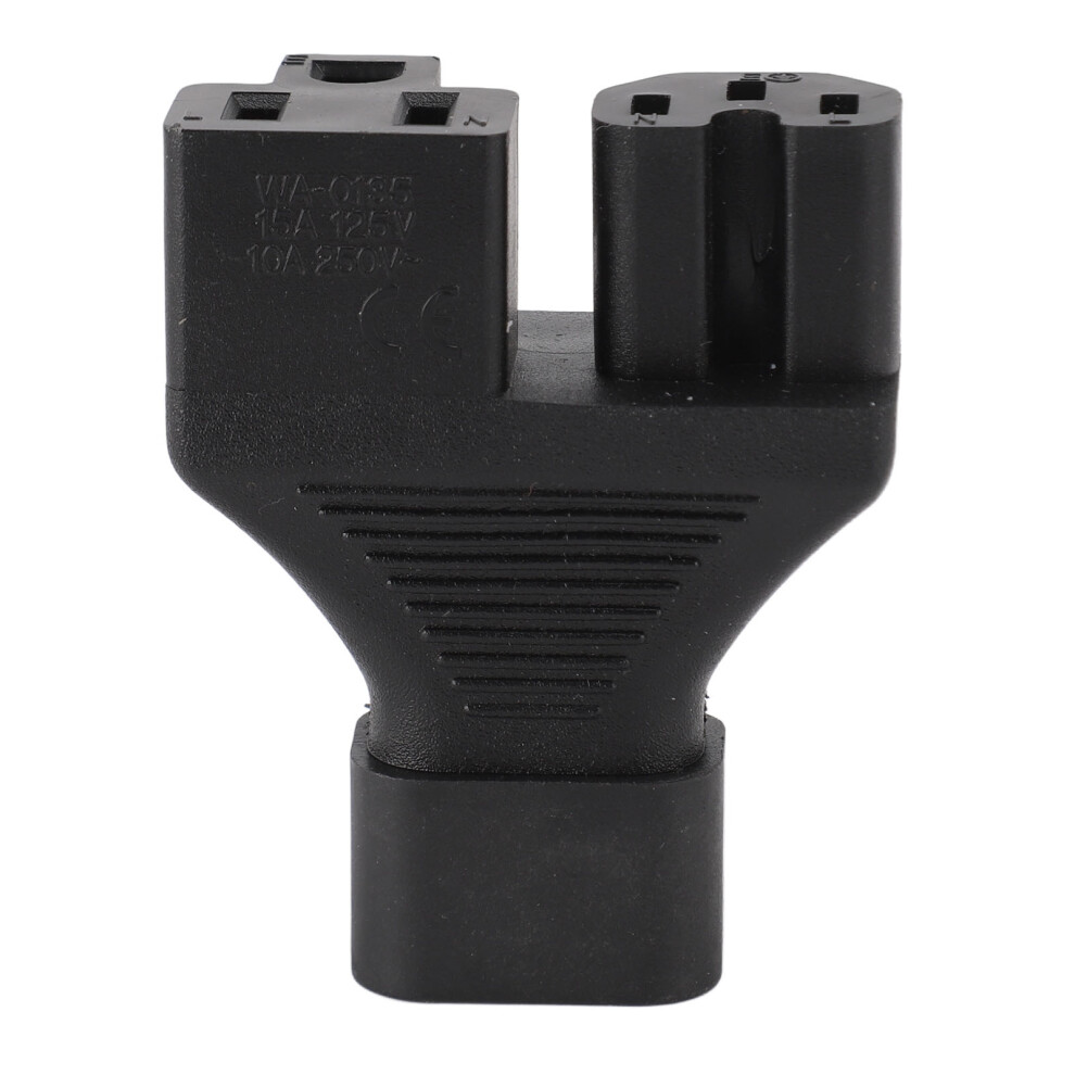 Iec320 C14 To C13 & 5Â15R Power Adapter Splitter For Desk Lamp Printer, 10A 125V 7631331718437
