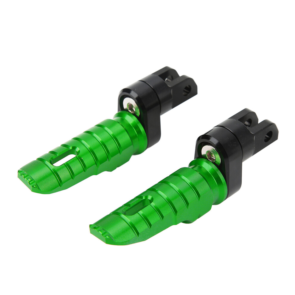 Motorcycle Front Foot Peg T6063 Aluminum Alloy Green 9121376095085