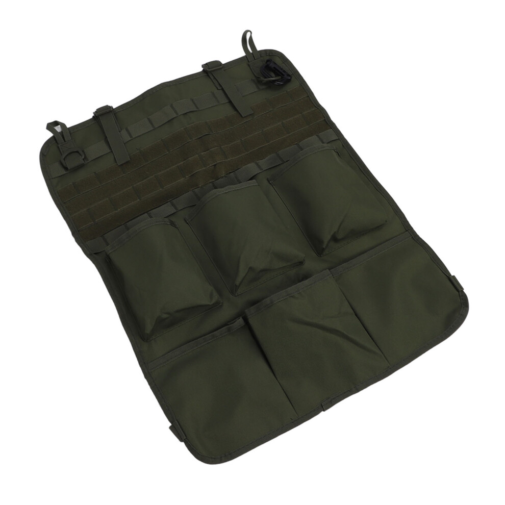 Nylon Car Back Seat Storage Bag Od Lightweight & Multifunctional Green 7891331719906