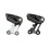 Protector de cadena tipo E de aluminio 26T-36T 6x6x3cm negro 11