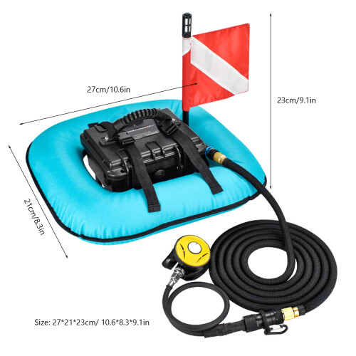 Rechargeable Portable Diving Ventilator 12600mAh 9m Deep with Backpack 1